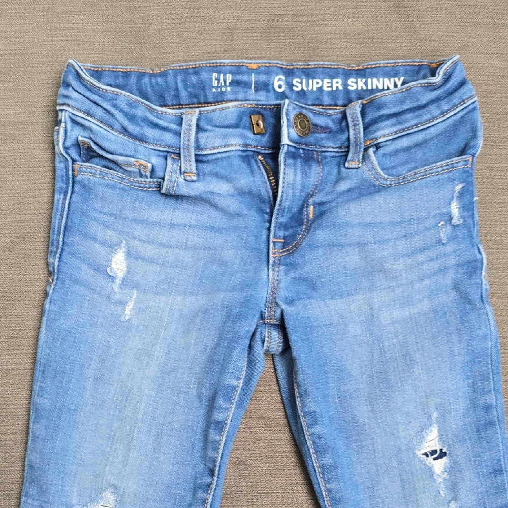 GAP Kids Super Skinny Distressed Jeans